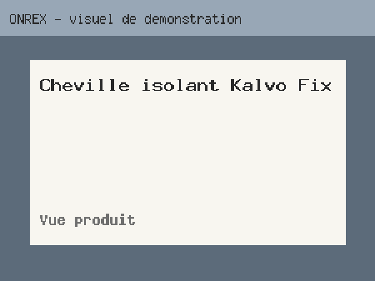Cheville isolant Kalvo Fix
