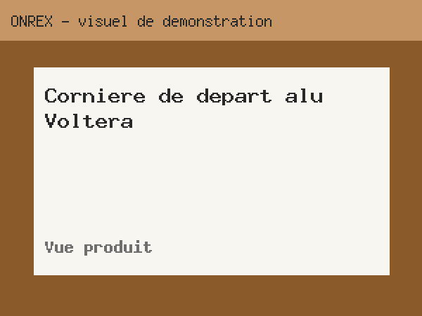 Cornière de départ alu Voltera