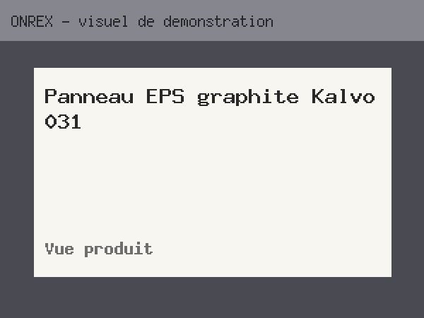 Panneau EPS graphite Kalvo 031