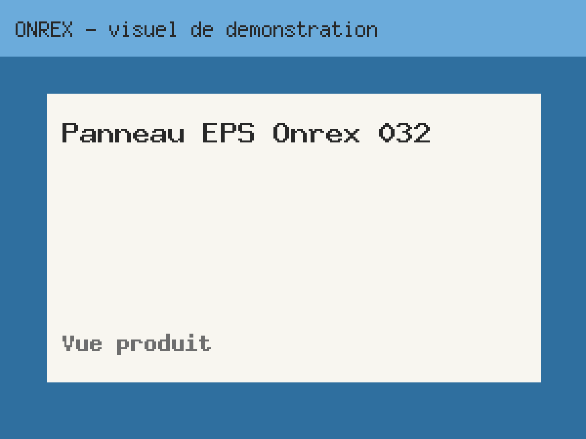 Panneau EPS Onrex 032