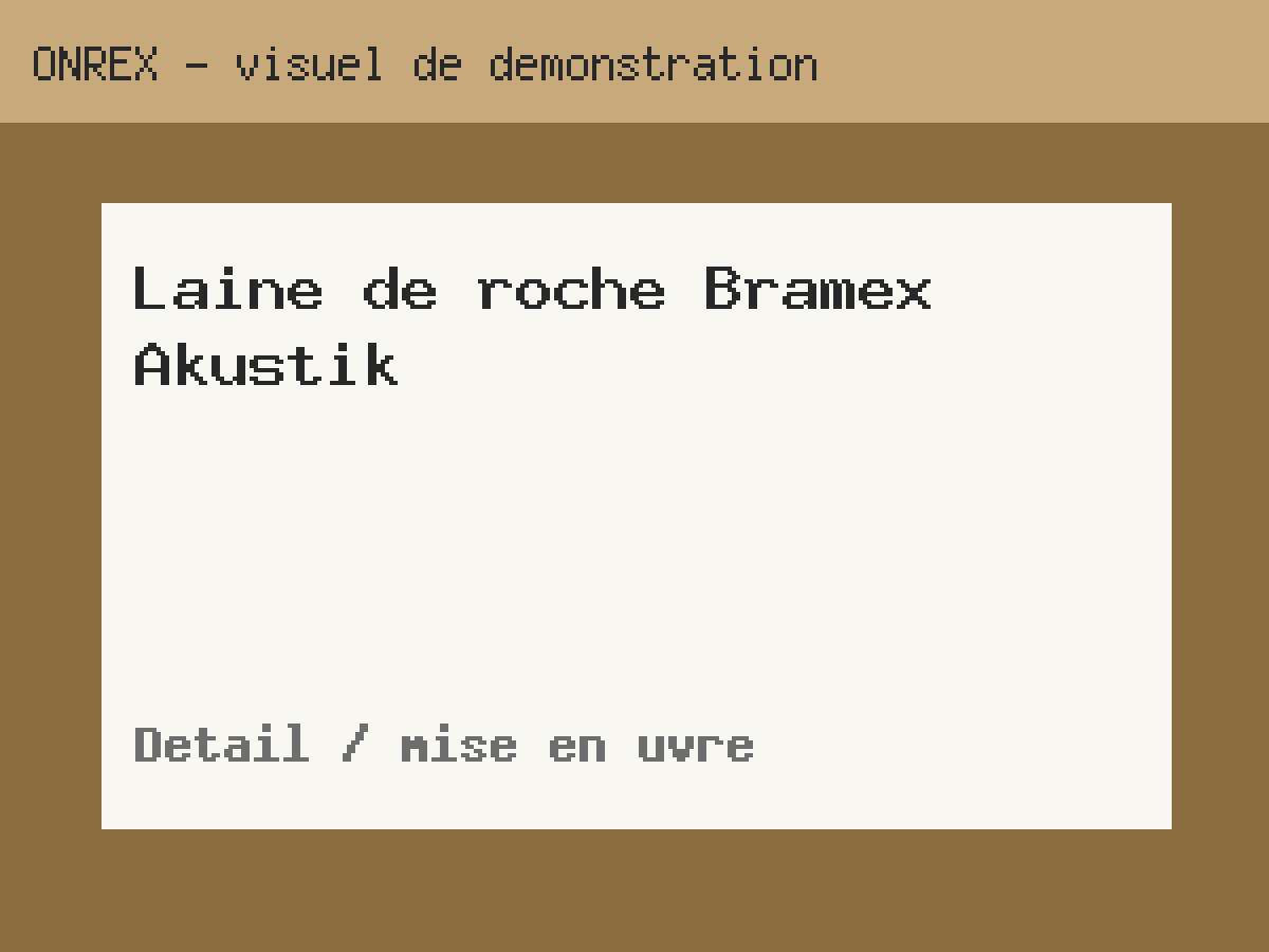 Laine de roche Bramex Akustik