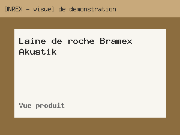 Laine de roche cloisons Bramex Akustik