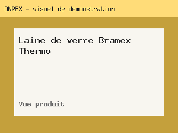 Laine de verre combles Bramex Thermo