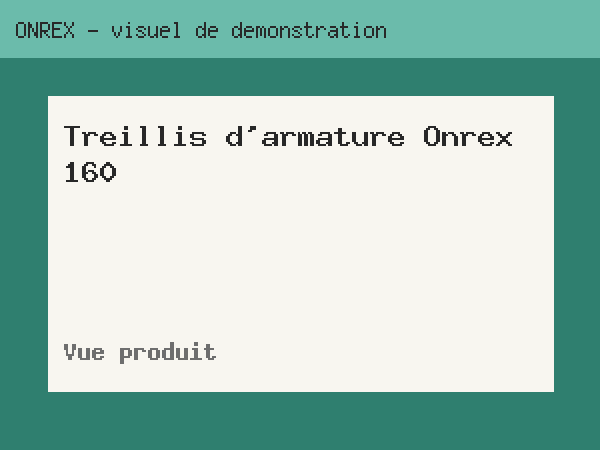 Treillis d'armature Onrex 160