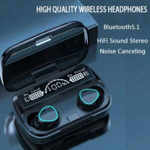 Écouteurs sans fil M10 TWS Bluetooth V5.0 à affichage LED avec Microphone 9D stéréo sport écouteurs étanches