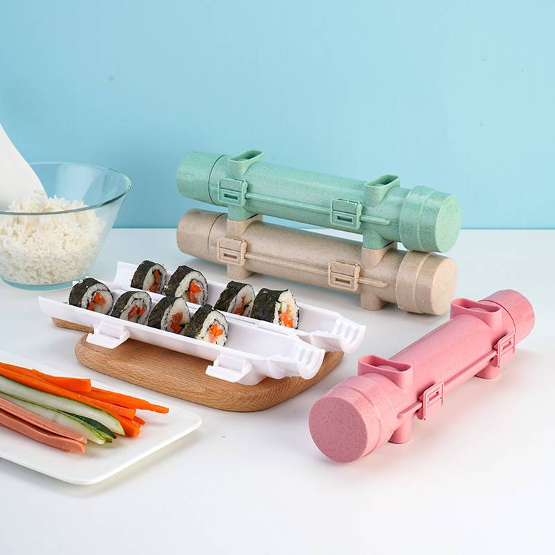 11Household Sushi Maker Roller Rice Mold Vegetable Meat Rolling Gadgets DIY Sushi Device Making Machine Kitchen Ware